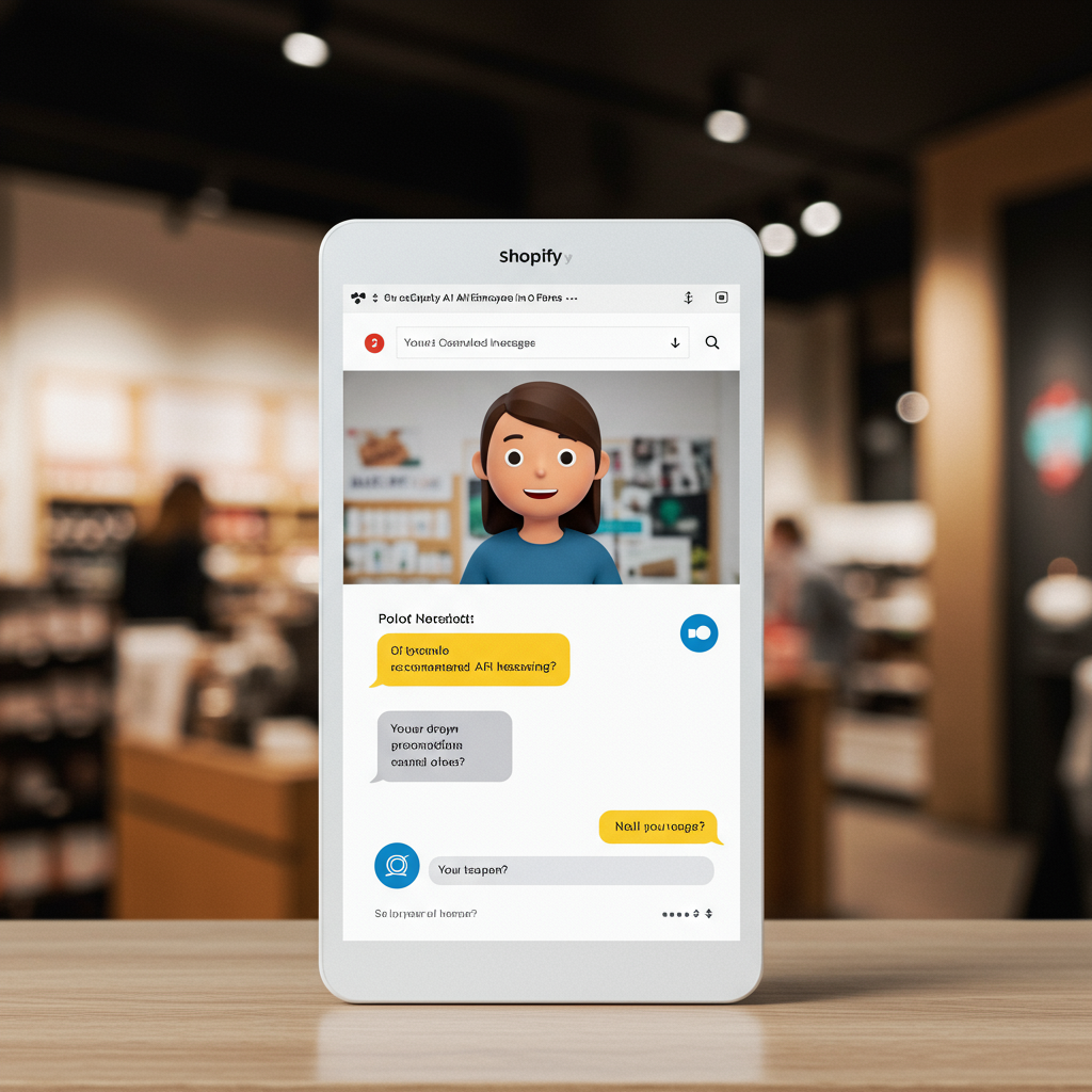 An AI virtual employee interacting with customers through live chat on a Shopify store, showcasing personalised messaging and customer engagement