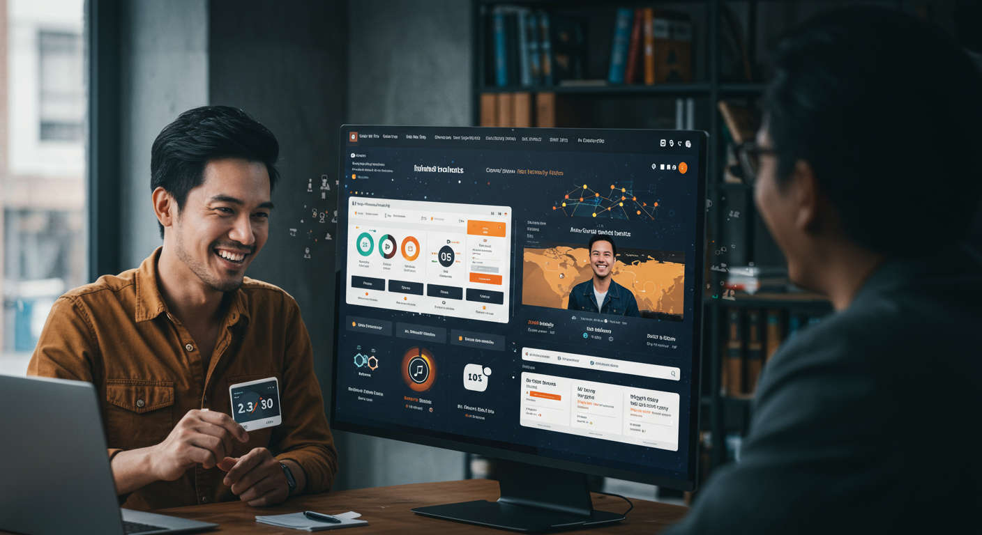E-commerce dashboard showing AI-powered inventory updates, order tracking, and customer support automation