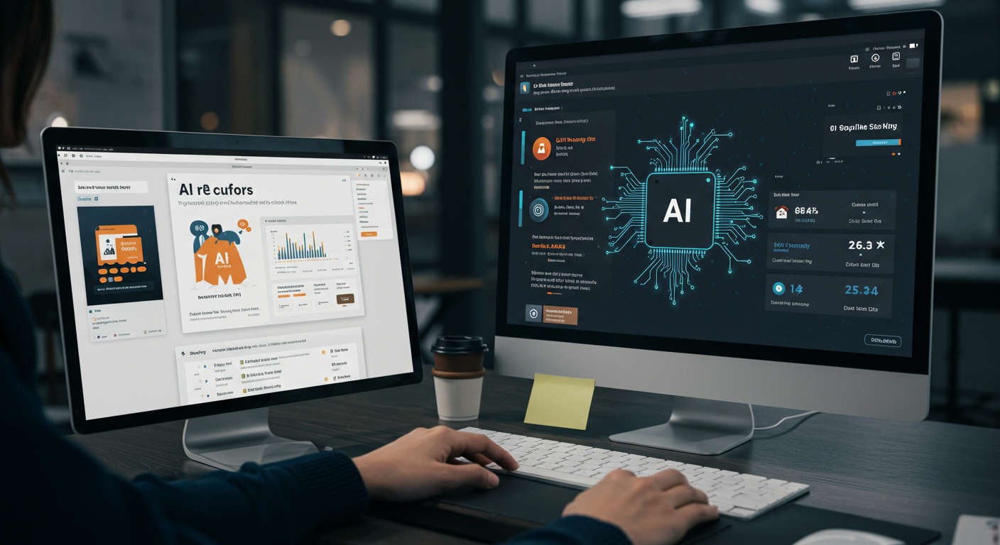 AI technology automating Shopify store tasks like inventory tracking and order processing for small businesses