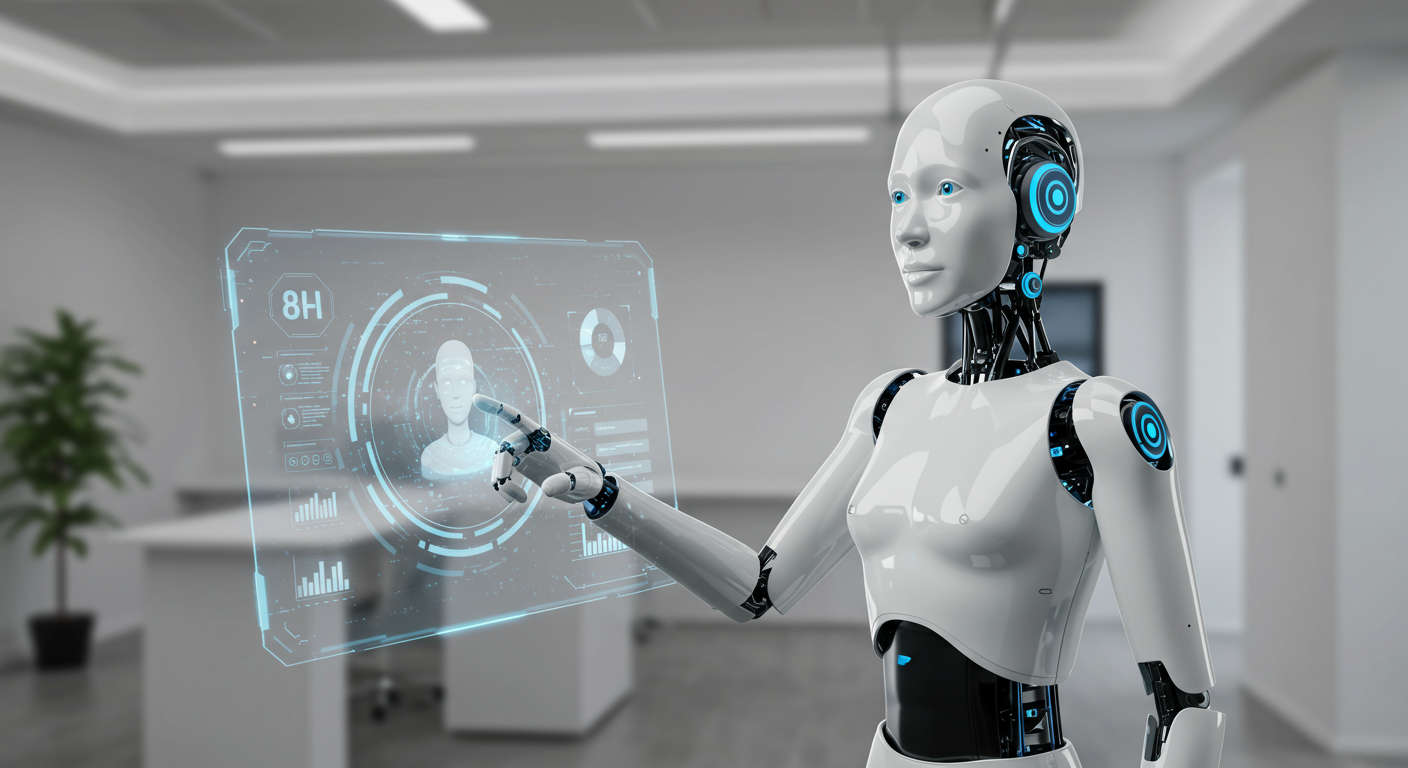 AI virtual employee autonomously handling customer service and sales support for small business operations