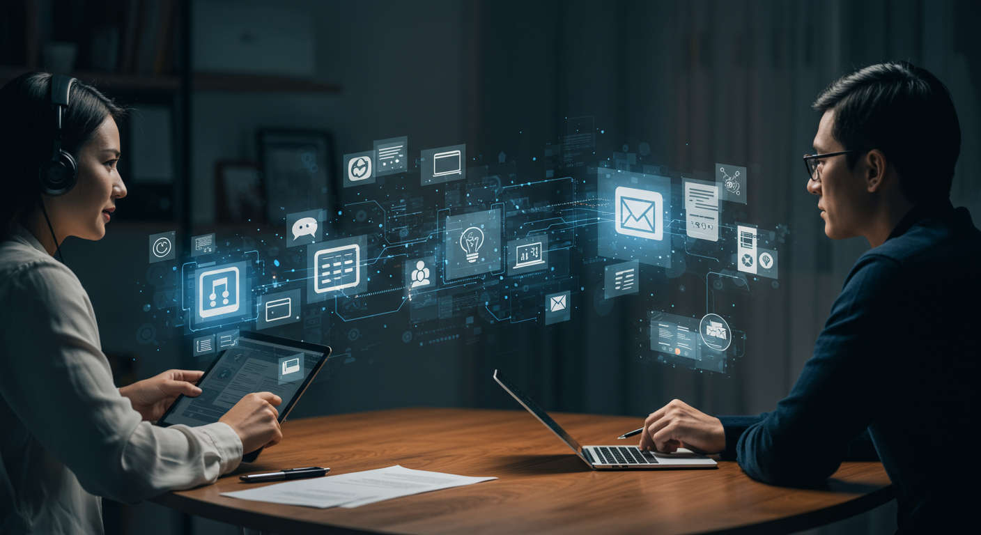 AI workflow automation for WordPress and Shopify platforms, showing AI agents automating tasks like content creation, order fulfilment, lead generation, and customer support for small businesses